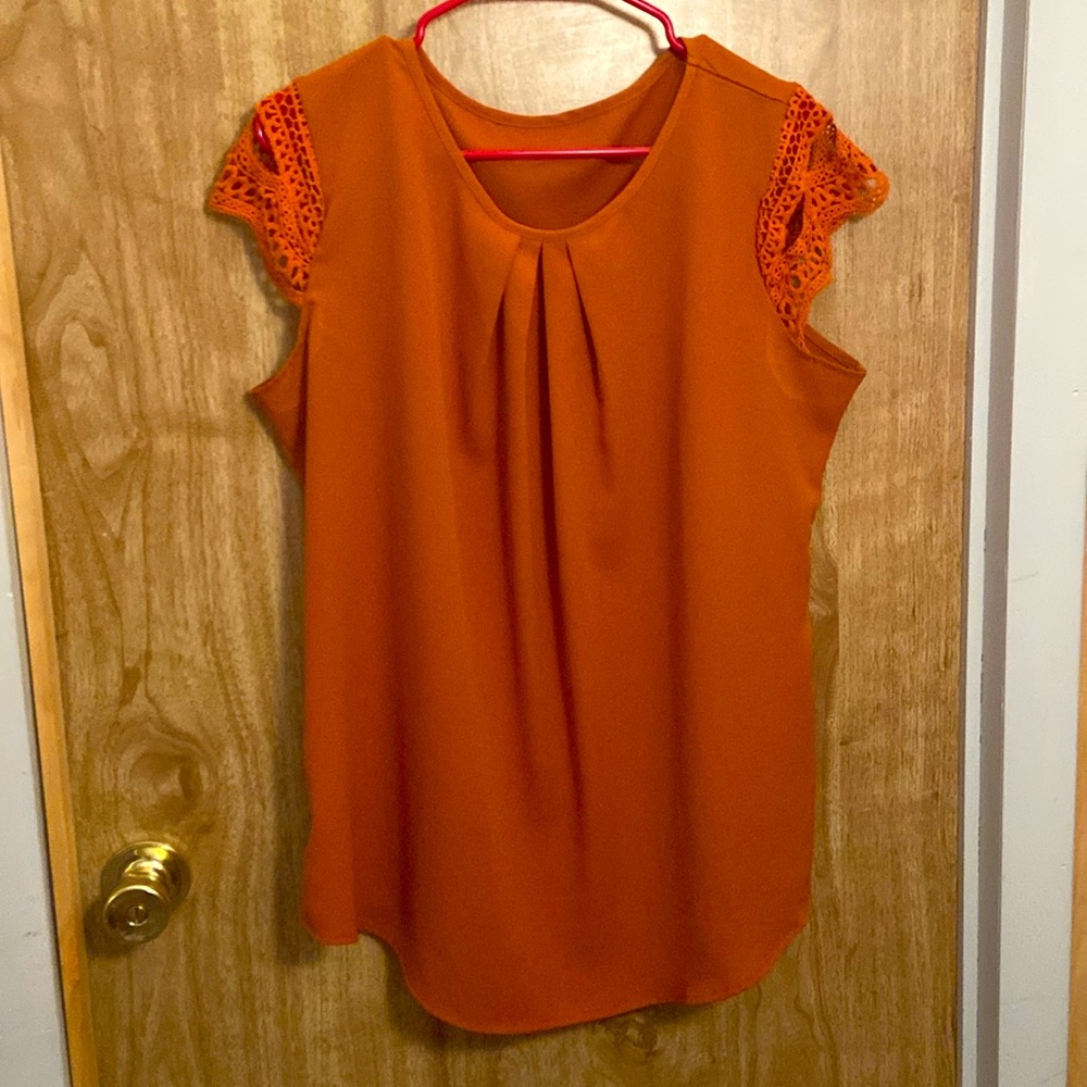 Fall Orange blouse